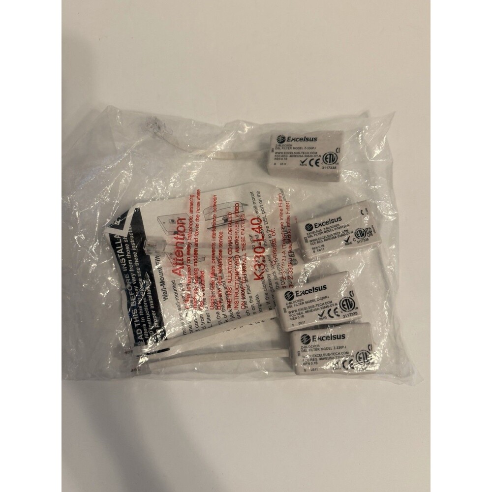 (4) NEW SEALED EXCELSUS Z-BLOCKER DSL FILTERS #Z-330P2J